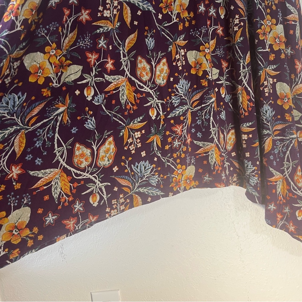 NWT! Anthropologie Maeve Beloved Purple Floral Midi Dress - Picture 12 of 12